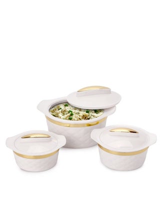 A set of food containers to maintain temperature, made of plastic, consisting of 3 pieces with different capacities (1000 ml, 2000 ml, 2500 ml), to meet various preservation needs. - pzsku/ZA0B8A68961A929648EA2Z/45/_/1706877426/513ad14a-cc07-4f76-95ac-0655cd31cc19