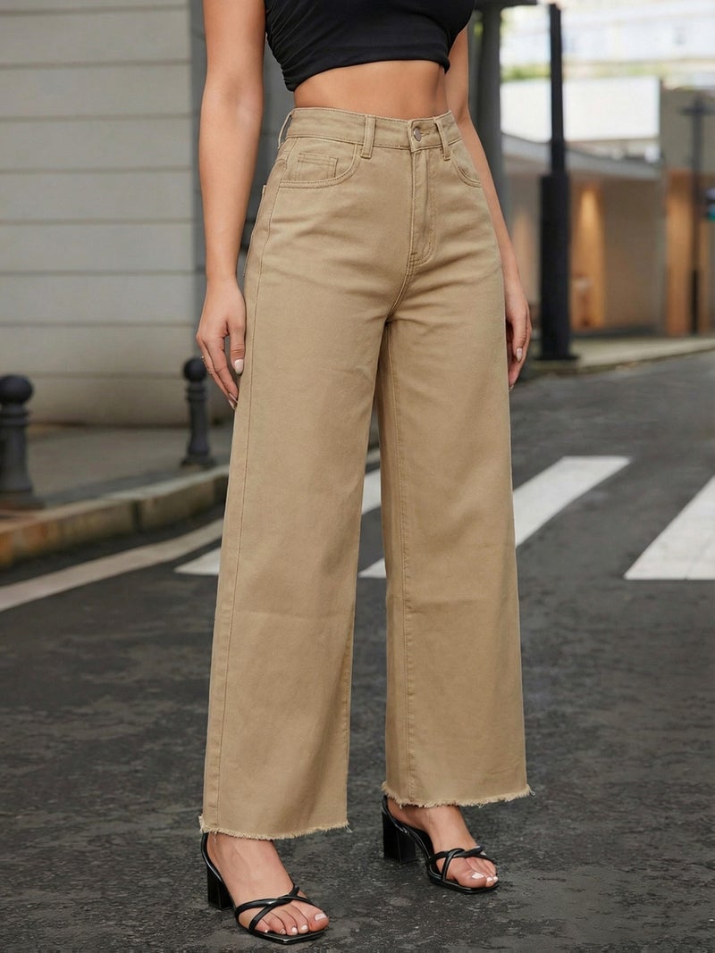 Brown Stretch Straight-leg Jeans - Image 2