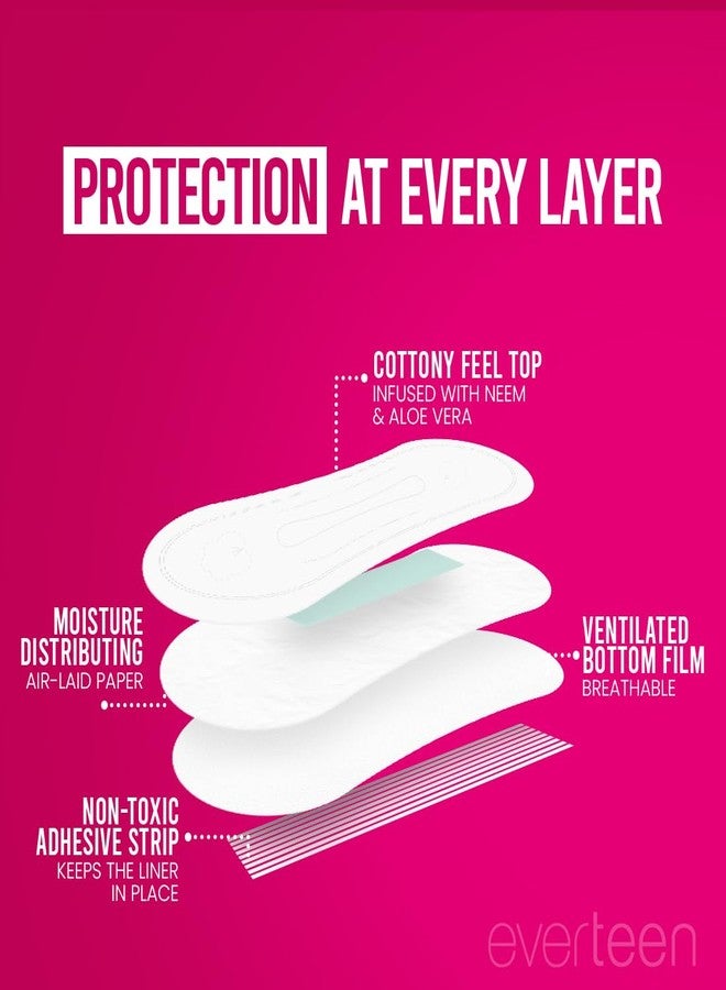 Everteen Sanitary Napkins for Women XXL Size, 80 Pads with 30 Panty Liners, Cotton Soft Top Layer, Heavy Flow, Enriched with Neem and Safflower - Image 4