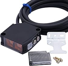 Twidec /6M Cable Induction Indoor Wall Mounted Photoelectric Beam Sensor 24-240V AC/DC E3JK-4M1 Retroreflective - Image 1