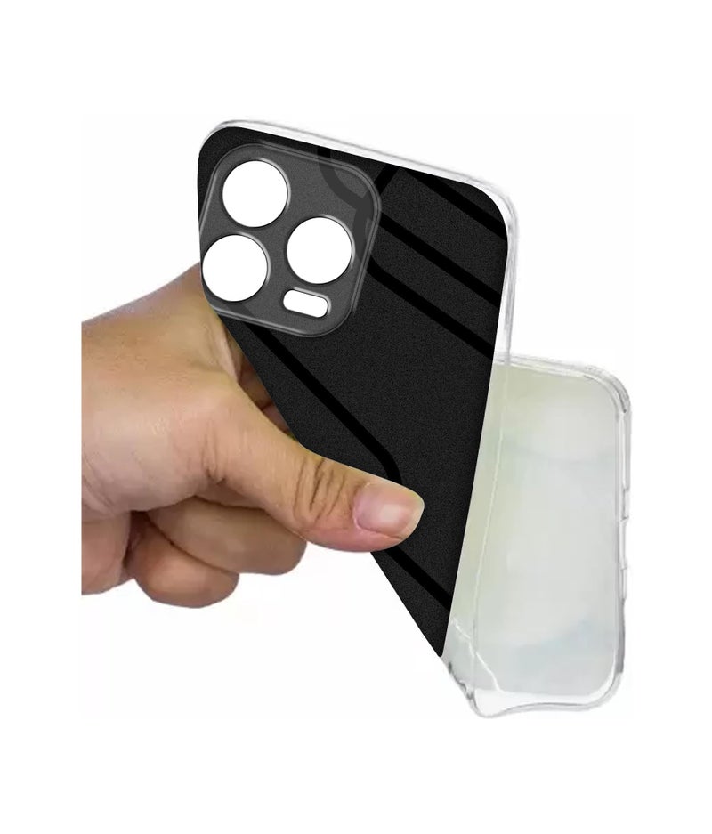 Casotec Zig-Zag Black Line Design Printed Silicon Soft TPU Back Case Cover for Lava Shark 4G - Image 4