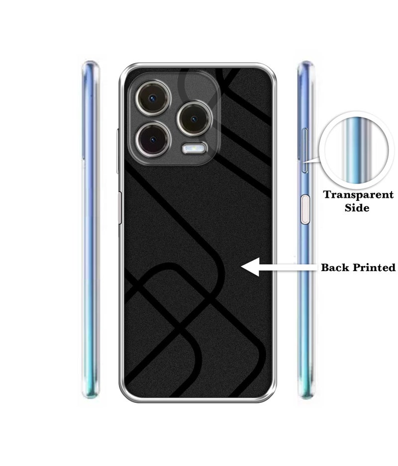 Casotec Zig-Zag Black Line Design Printed Silicon Soft TPU Back Case Cover for Lava Shark 4G - Image 2