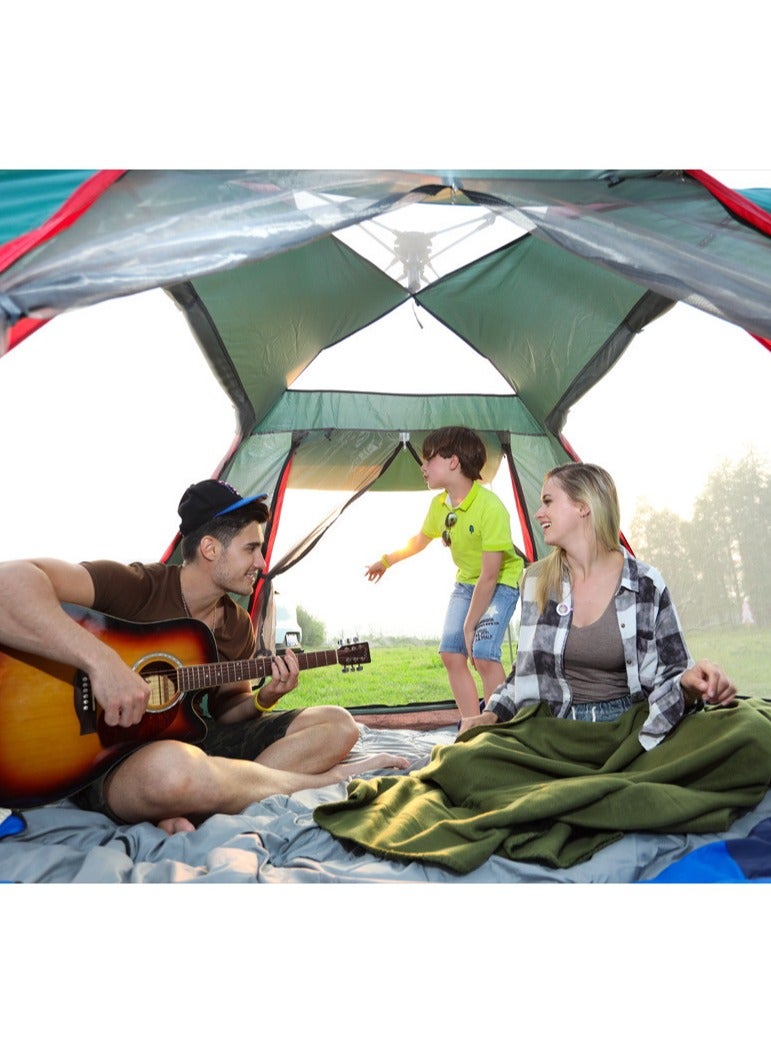 Generic Fully Automatic Quick Opening Camping Tent for 3-4 People, Thickened and Rainproof, Multifunctional Outdoor Shelter (215x215x142cm)  - Image 3