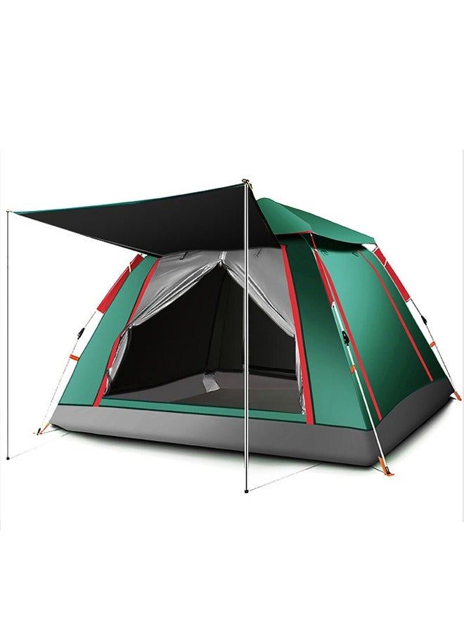 Generic Fully Automatic Quick Opening Camping Tent for 3-4 People, Thickened and Rainproof, Multifunctional Outdoor Shelter (215x215x142cm)  - Image 2