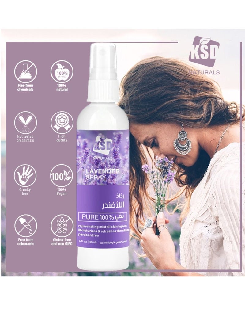KSD Pure 100% Lavender Spray Oil 118Ml  - Image 5