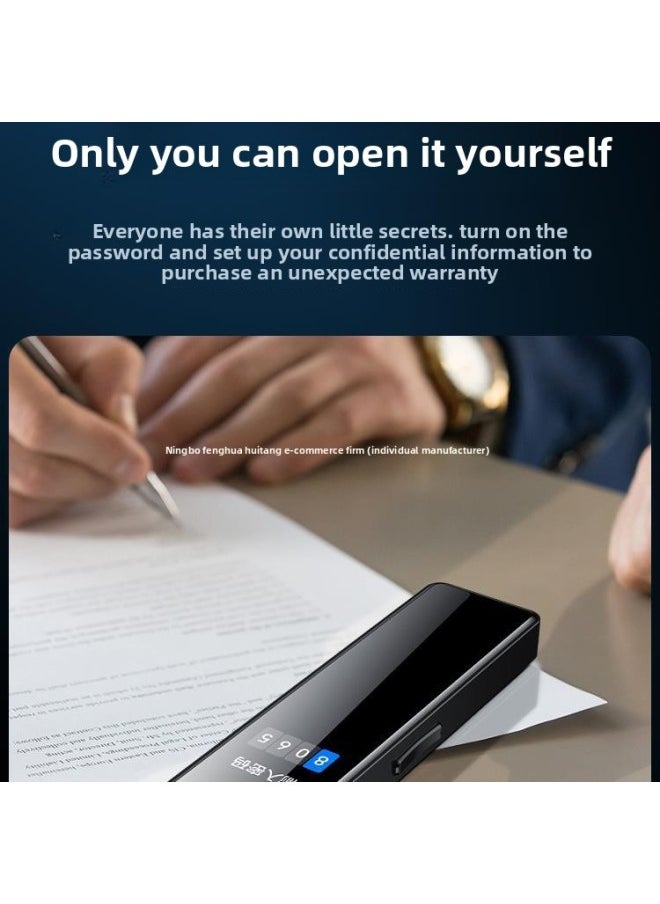 Generic - Smart Recording Pen Small Portable Lawyer Special Professional High Definition Noise Reduction Super Long Standby Large Capacity-Body Color:A8 Super Large 1.77 Color Screen 20 Level Noise Reduction [1536k + Timing + Voice Control + Internal Recording + Reading]-Memory Capacity:64gb (can Save Recordings For About 288 Hours) - Image 1