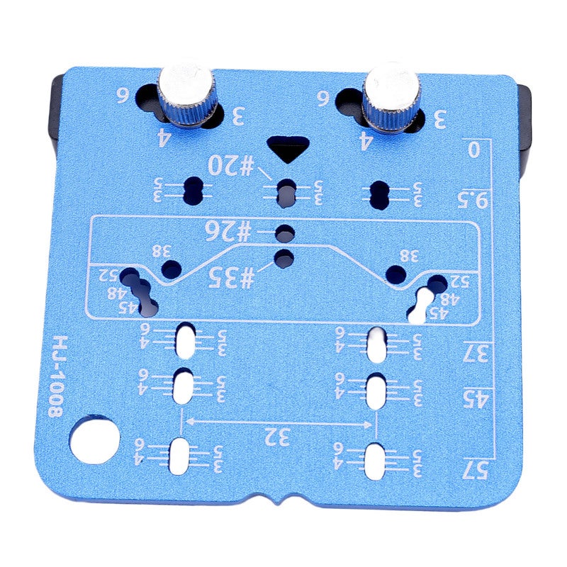 YOMO Concealed Hinge Jig: Aluminum Alloy Sturdy Lightweight Long-lasting - Accurate Wear-proof Oxidation-proof Hinge Drilling Locator for Cabinet Door Installation & 20mm Layer Support Plates - Image 3