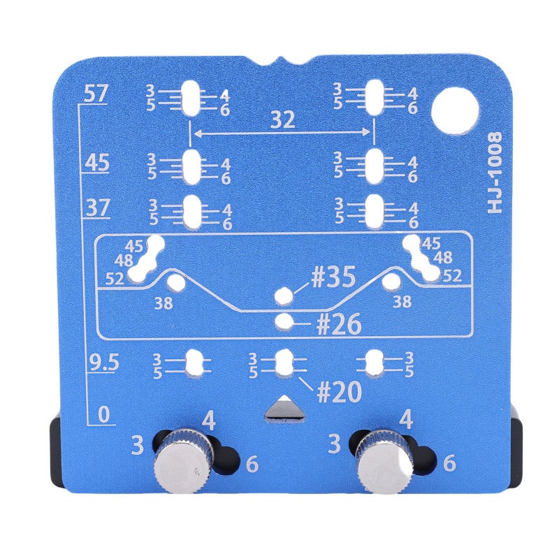 YOMO Concealed Hinge Jig: Aluminum Alloy Sturdy Lightweight Long-lasting - Accurate Wear-proof Oxidation-proof Hinge Drilling Locator for Cabinet Door Installation & 20mm Layer Support Plates - Image 1
