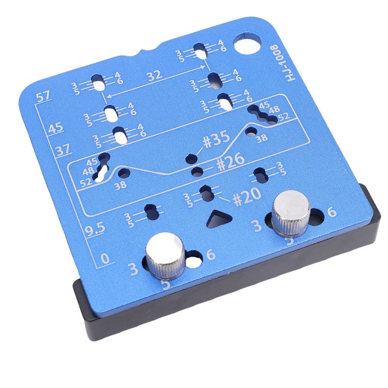 YOMO Concealed Hinge Jig: Aluminum Alloy Sturdy Lightweight Long-lasting - Accurate Wear-proof Oxidation-proof Hinge Drilling Locator for Cabinet Door Installation & 20mm Layer Support Plates - Image 5