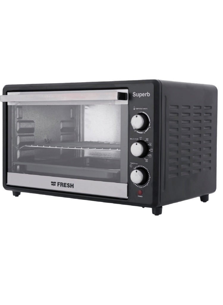 فريش فرن فريش 48 لتر كريستال شوايه ومروحه اسود FR-4803RCL - Image 3