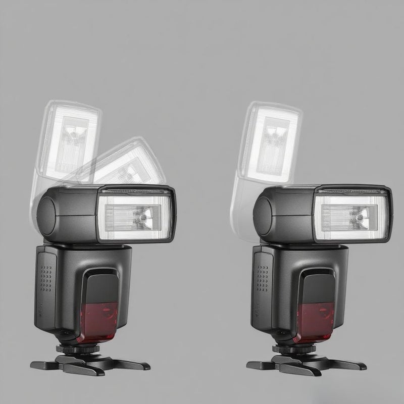 TT560II Universal On-Camera Flash Electronic Speedlite GN38 Standard Hot Shoe 2.4G Wireless Trigger with M/S1/S2 Mode with Trigger Transmitter& Mini Stand Flash Speedlite Compatible with Canon - Image 5