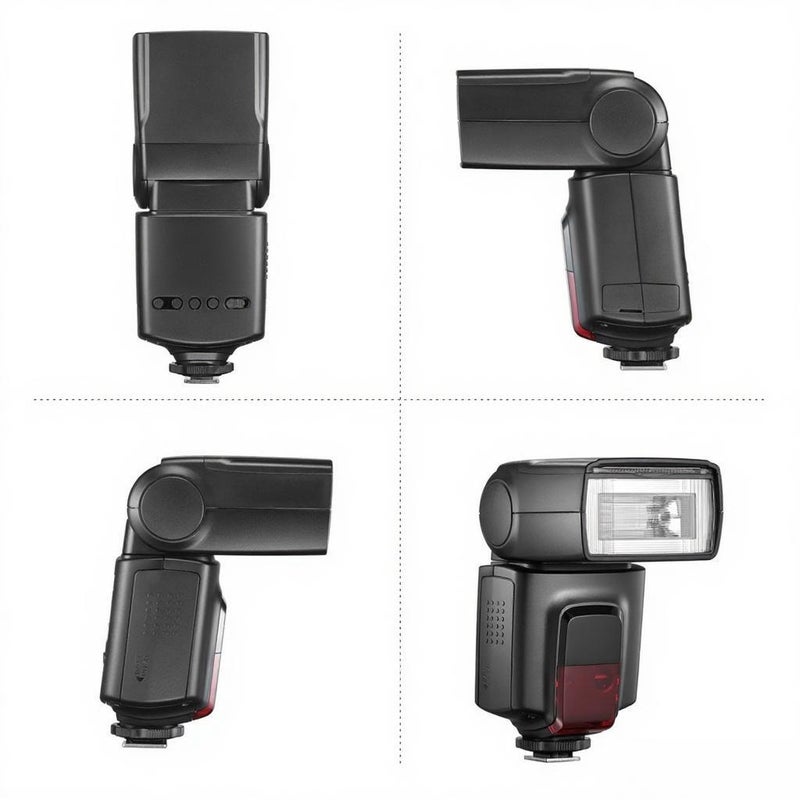 TT560II Universal On-Camera Flash Electronic Speedlite GN38 Standard Hot Shoe 2.4G Wireless Trigger with M/S1/S2 Mode with Trigger Transmitter& Mini Stand Flash Speedlite Compatible with Canon - Image 4