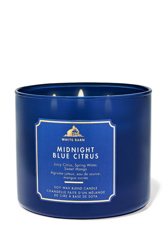 Bath & Body Works Midnight Blue Citrus 3-Wick Candle - Image 2