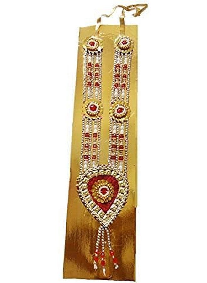 Pakhi Little Krishna Dress For Kids - Fresh Style - Classical Theme Set - Pearl White and Magenta - Image 4