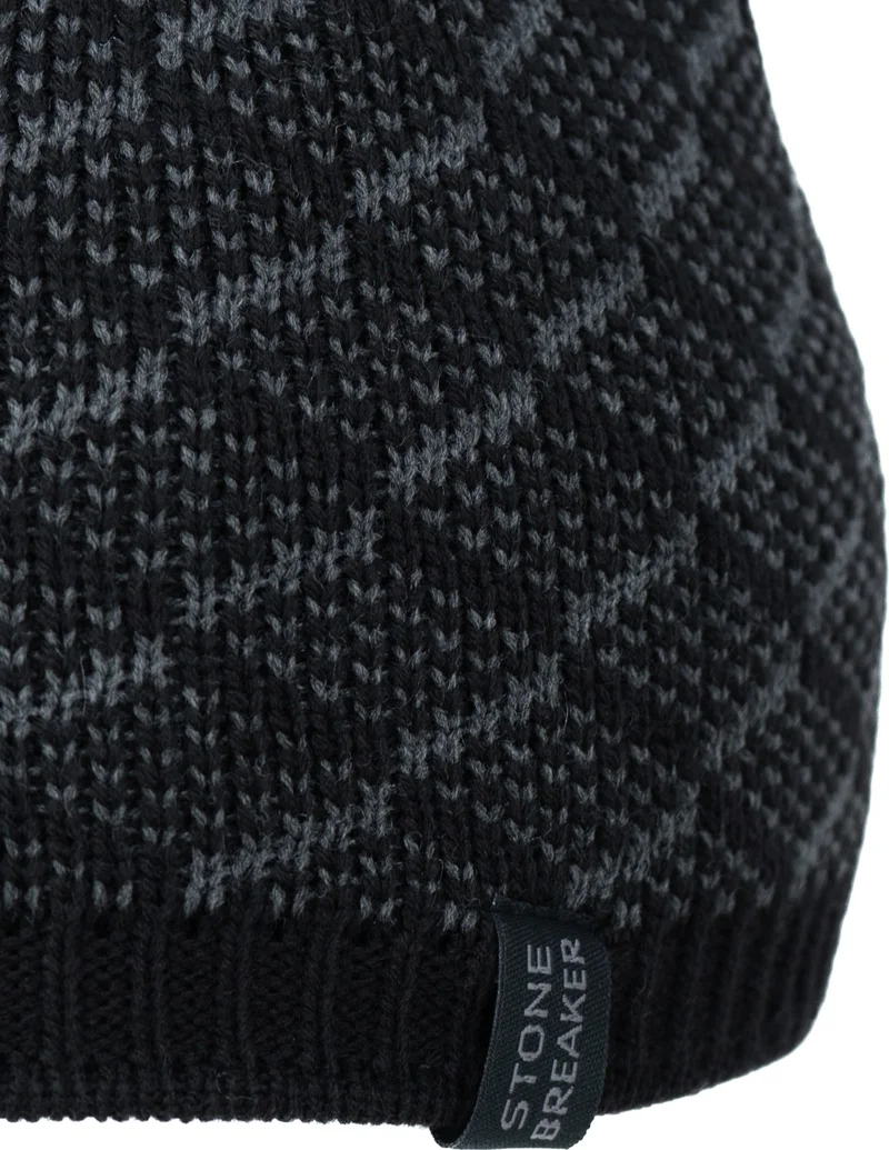اوبلاند Men's Winter Thick Beanie Cotton Carlo Model Keeps Warm Flexible Windproof Comfortable Design