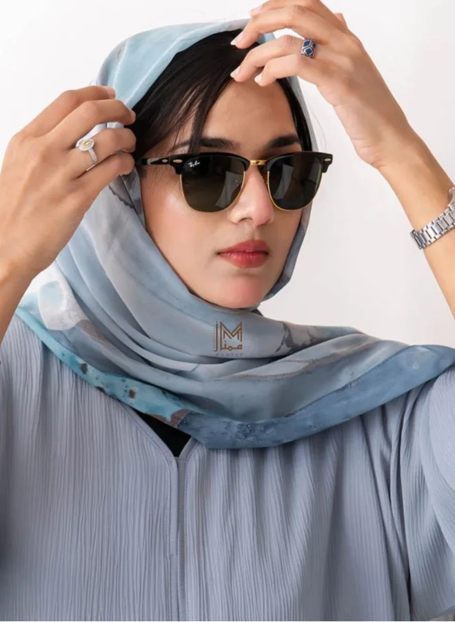 ارتداء ممتاز عباية سادة مطابقة أزرق جليدي