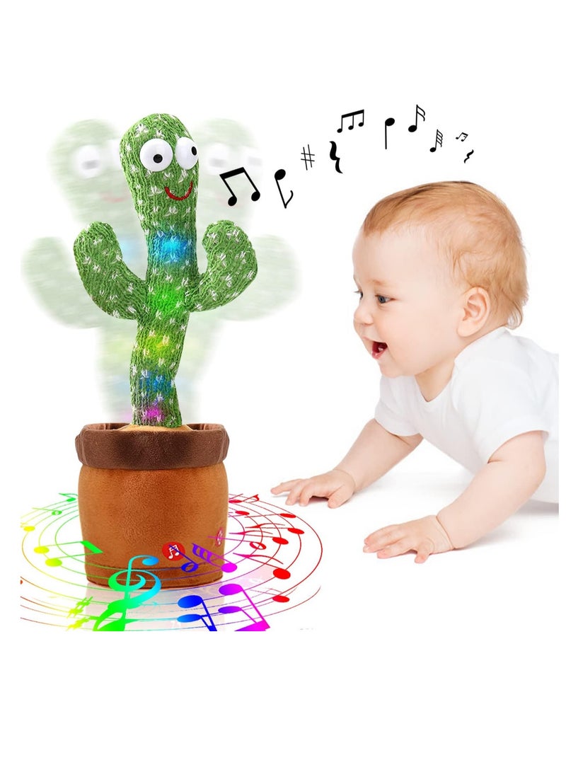 Altheqa Talking Cactus Mimicking Toy,Cactus Baby Toy That Repeat What You Say Singing Dancing,Funny Plush Toy Gifts for Babies Boys Girls Kids - Image 1