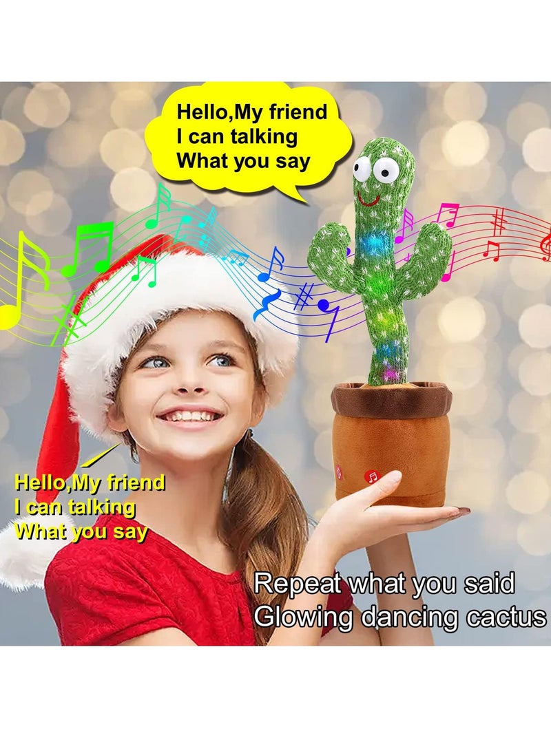 Altheqa Talking Cactus Mimicking Toy,Cactus Baby Toy That Repeat What You Say Singing Dancing,Funny Plush Toy Gifts for Babies Boys Girls Kids - Image 3