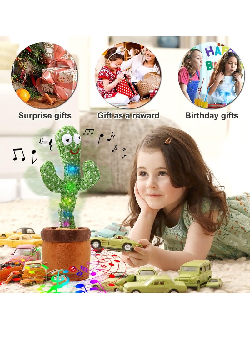 Altheqa Talking Cactus Mimicking Toy,Cactus Baby Toy That Repeat What You Say Singing Dancing,Funny Plush Toy Gifts for Babies Boys Girls Kids - Image 4