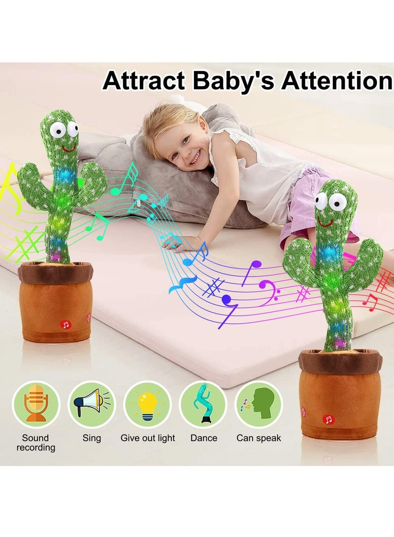 Altheqa Talking Cactus Mimicking Toy,Cactus Baby Toy That Repeat What You Say Singing Dancing,Funny Plush Toy Gifts for Babies Boys Girls Kids - Image 5