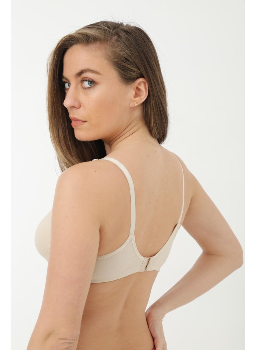 Arma Yıldız Set of 3 Mixed Color Maternity Bra Uncovered Cotton Lycra  - Image 4