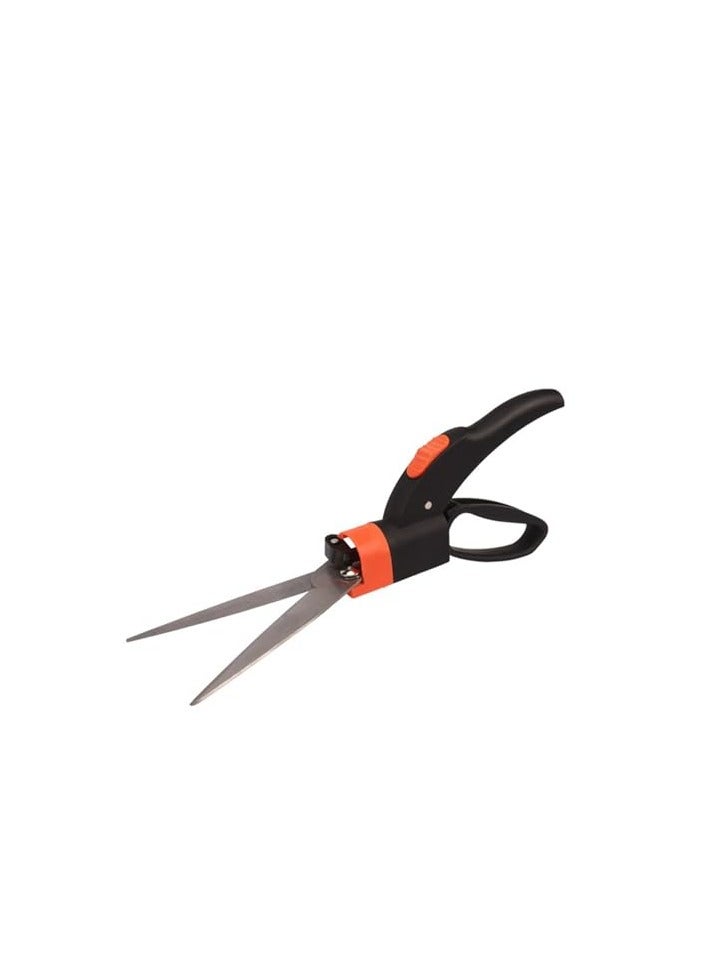 LAMAY Manual Grass Hedge Shears/Trimmer for Cutting Lawn Edge, 360 Rotatable Blade Head, Serrated Blade, Precision-Cut On Both Sides - Image 1
