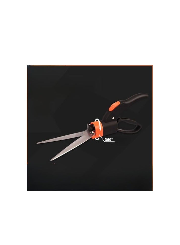 LAMAY Manual Grass Hedge Shears/Trimmer for Cutting Lawn Edge, 360 Rotatable Blade Head, Serrated Blade, Precision-Cut On Both Sides - Image 5