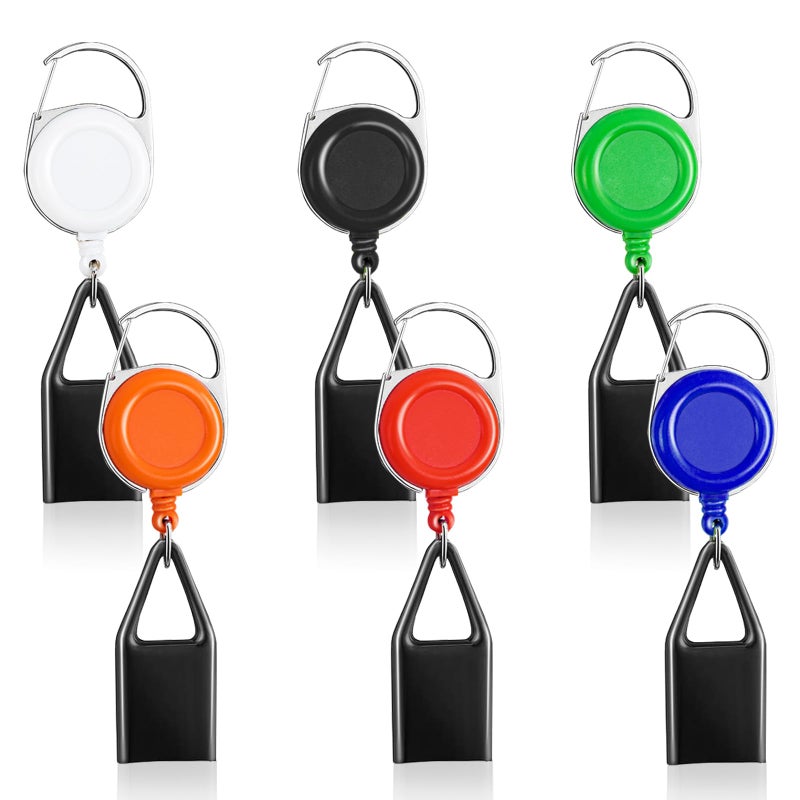 GTILE 6 Pcs Retractable Lighter Leash Keychain Lighter Holder with Clip Classic Lighters Cover Single Clip for Convenience Multicolor Lighters Strap 6 - Image 3