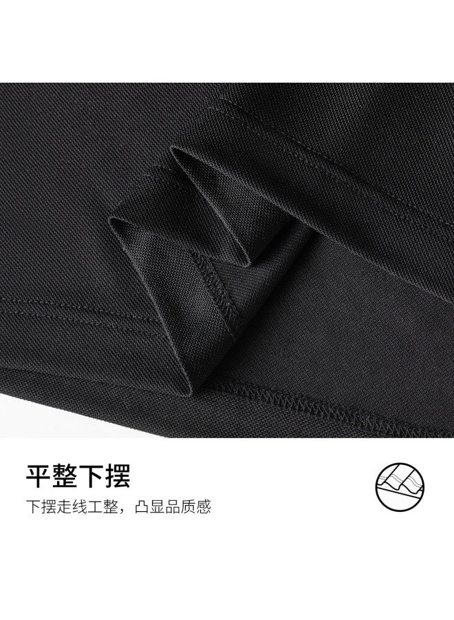 Fomoce summer Solid Color Comfortable Breathable Commuter Thin Men's Polo Shirt - Image 5