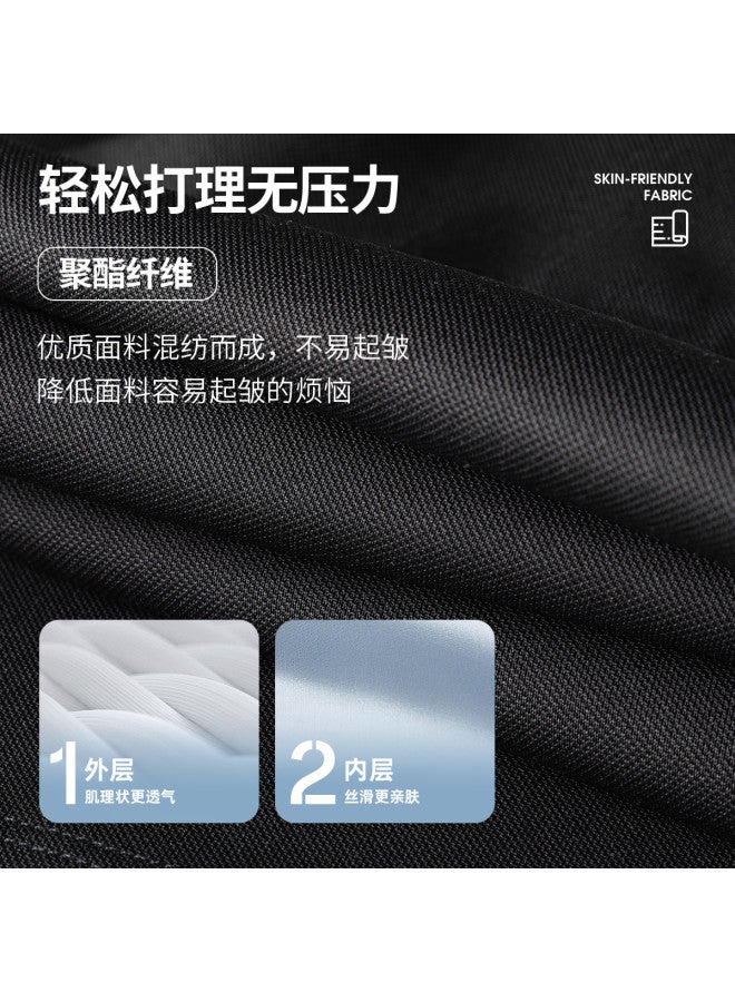 Fomoce summer Solid Color Comfortable Breathable Commuter Thin Men's Polo Shirt - Image 3
