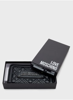 Love Moschino Logo Detailed Zip Over Wallet  - Image 5