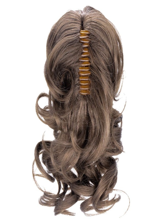 Onedor 12" Synthetic Fiber Natural Textured Curly Ponytail Clip In/On Hair Extension Hairpiece (8#) - Image 2