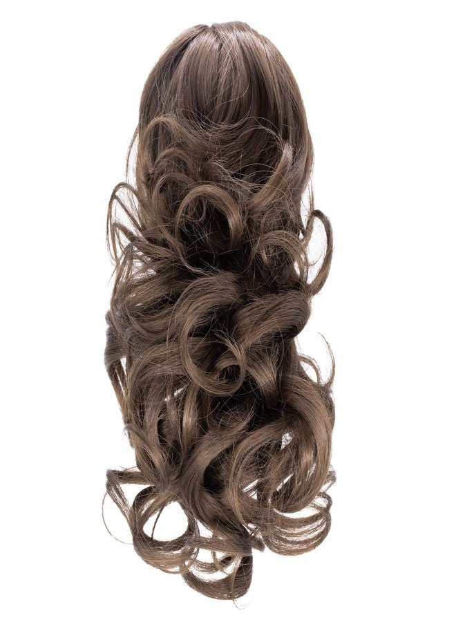 Onedor 12" Synthetic Fiber Natural Textured Curly Ponytail Clip In/On Hair Extension Hairpiece (8#) - Image 1