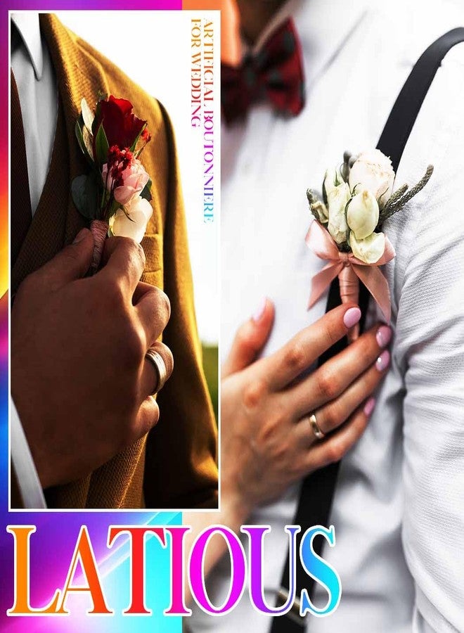 لاتيوس زهرة العريس البيضاء من لاتيوس، مناسبة للعريس (أبيض) - Image 4