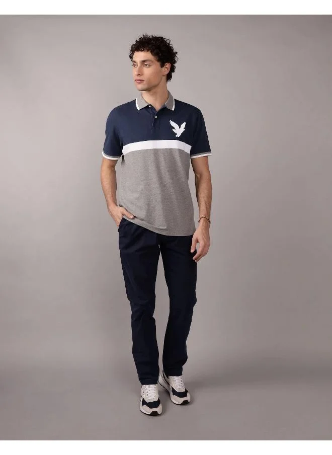 امريكان ايجل AE Logo Flex Pique Polo Shirt