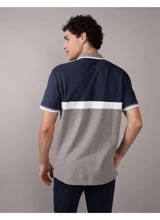 امريكان ايجل AE Logo Flex Pique Polo Shirt