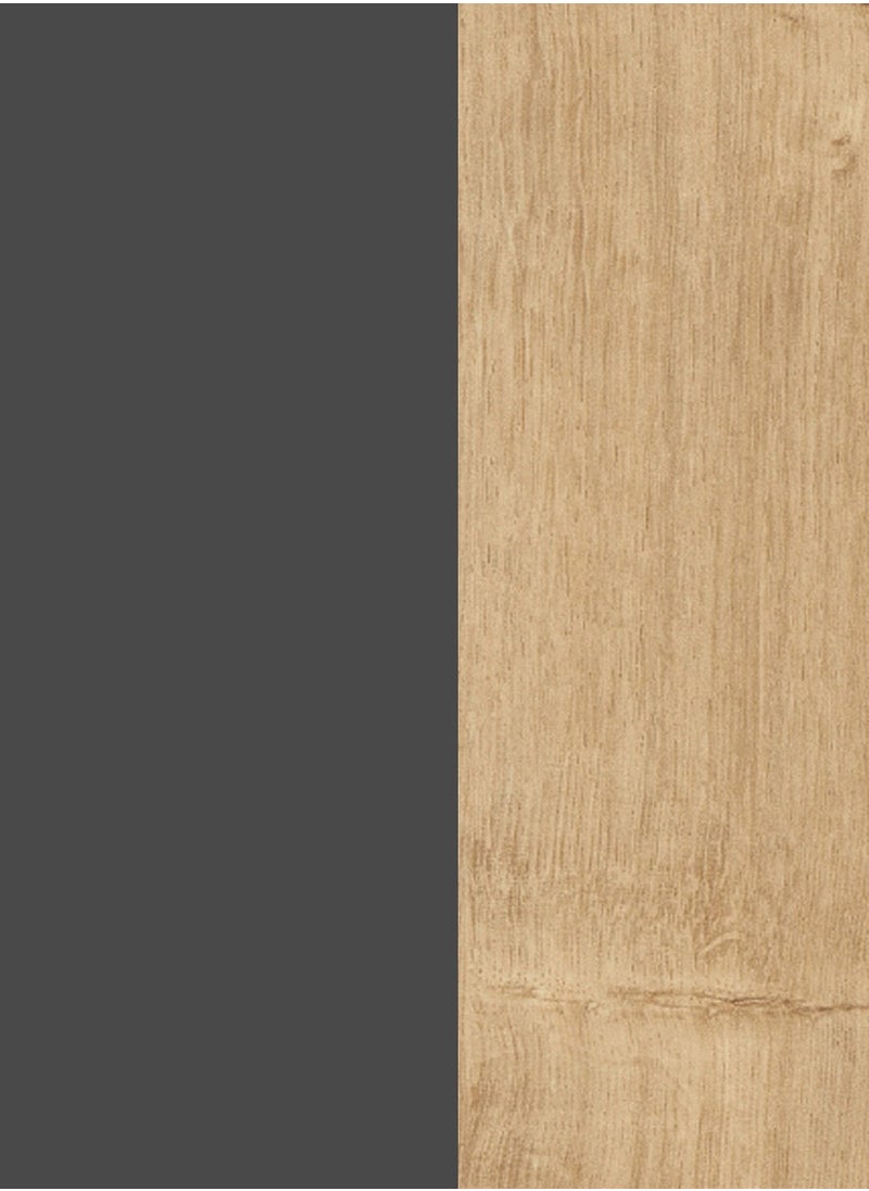 Mourah Home - Holdon Hall Stand & Shoe Cabinet - 8 Pairs - Dark Grey/Oak - 2 Years Warranty - Image 1