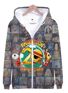 KUYING New One Piece Printed Zipper Sweatshirt Casual Sportswear  - Image 1