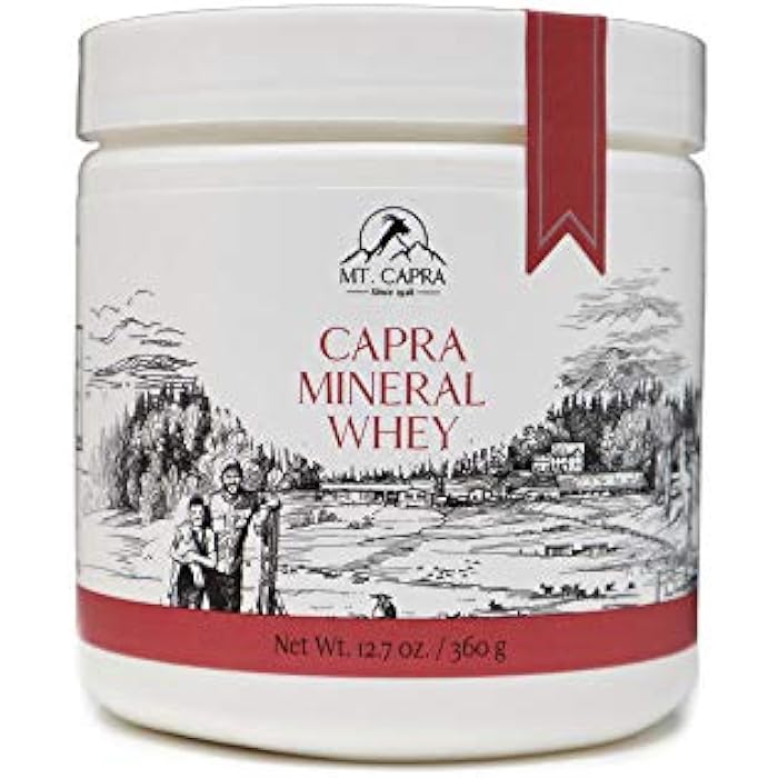 MT. CAPRA SINCE 1928 Mt. Capra Mineral Whey | A Whole Food, Bio-Available Mineral/Electrolyte Powder Supplement from Goat Milk Whey, Rich in Potassium, Alkalizing | 14 Servings - 12.7 oz - Image 1