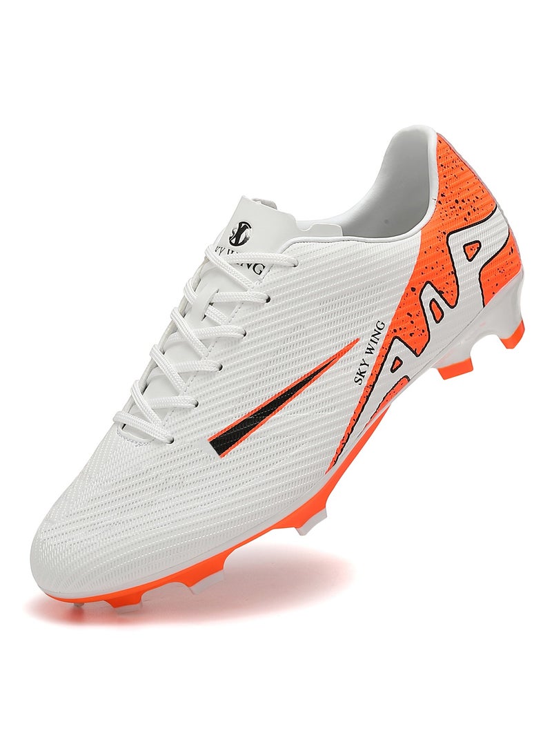 SKY WING Football Cleats Unisex And Kid,Indoor Outdoor Low Top Soccer Shoes For Men And Women And Kid Lightweight Shock Resistant Training Boots Professional Turf Shoes Sport Athletic Ground Football Boots - Image 2