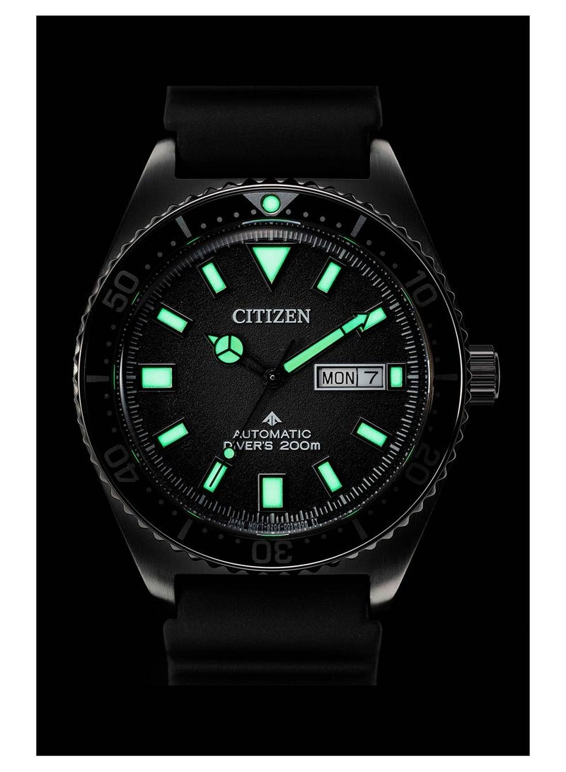 CITIZEN Promaster Automatic Rubber Strap Men's Watch NY0120-01E - Image 3