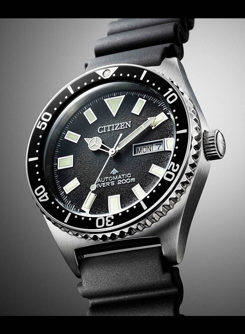 CITIZEN Promaster Automatic Rubber Strap Men's Watch NY0120-01E - Image 4