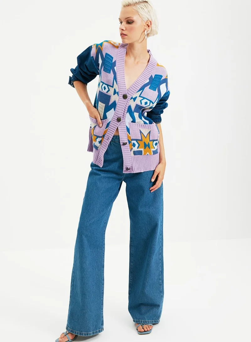 trendyol Jacquard Knitted Sweater