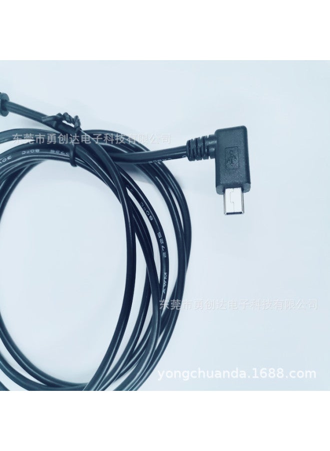 able Usba Male Straight Head To Mini Usb Elbow Usb A Male Straight To 90 Degree Mini Bend Data Cable - Image 1