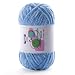 DAERBOF Plush Chunky Chenille Yarn Fluffy Velvet Yarn for Crocheting Soft Thick Bulky Yarn for Knitting and Making Clothes Hats Scarves Blankets Cushions 35oz 1968yds Each Light Blue - Image 2