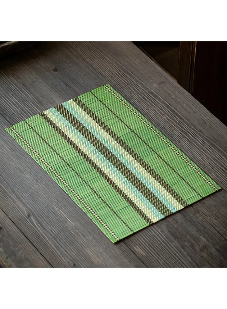 4pcs Nordic style bamboo placemats, insulation mats, tea mats, decorative mats - Image 4