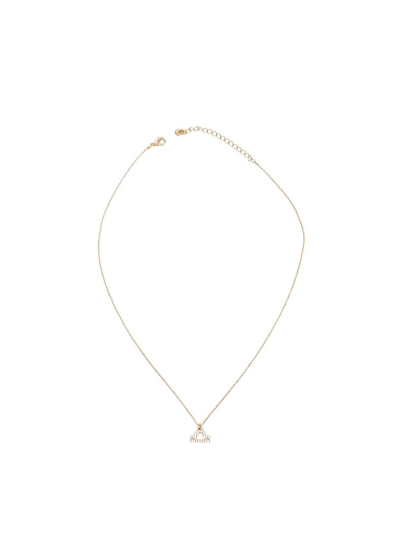 FOREVER 21 Rhinestone Zodiac Charm Necklace  - Image 1