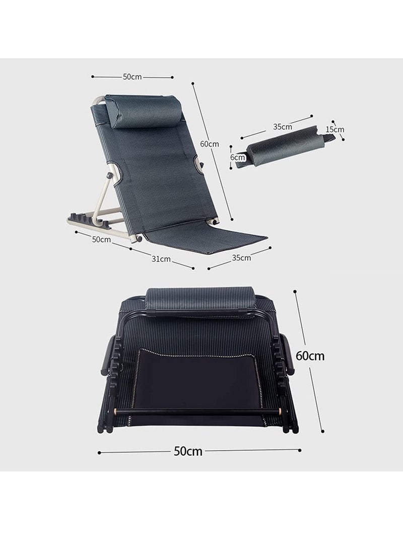 Hihonor Bed Chair, Folding Computer Seat, Soft Cushion, Lazy Small Sofa, Multi - Stage Adjustment, Convenient, 40~90 Degree Adjustable - Image 2