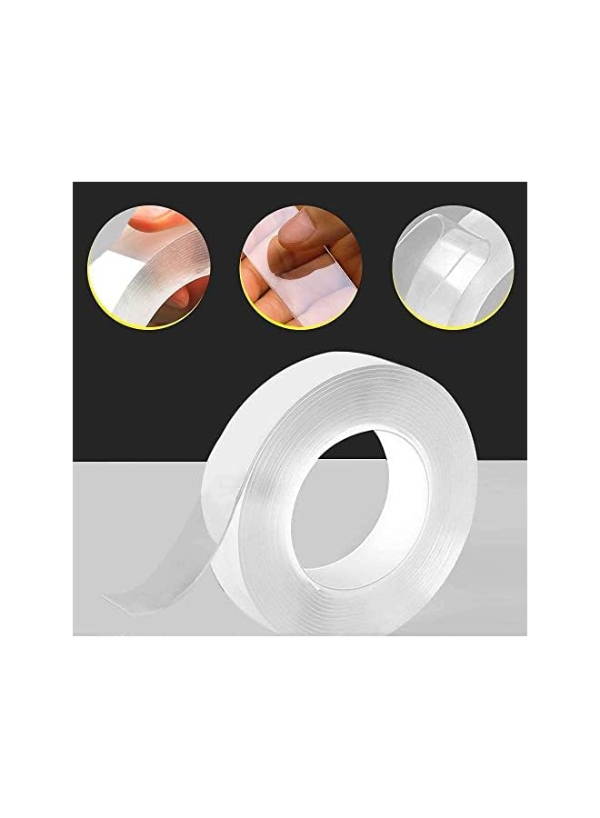 promass 3 Meter Magic Improvement Double Sided Mounting Transparent Trace Less Acrylic REUse Washable Waterproof Adhesive 3M - Image 5