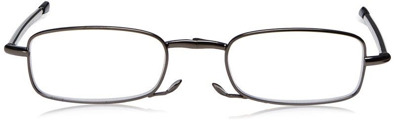 Foster Grant Gideon Fold Flat Reading Glasses, Black/Transparent, 64 mm - Image 2